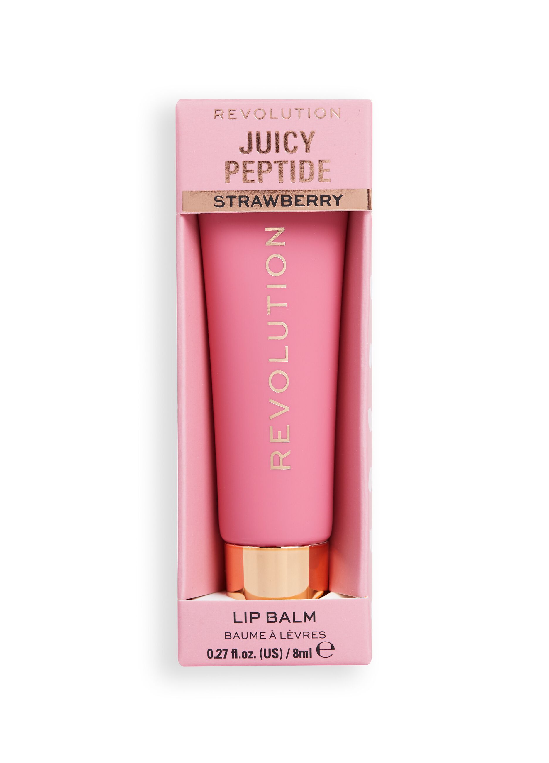 Revolution Juicy Peptide Lip Balm Pink Strawberry