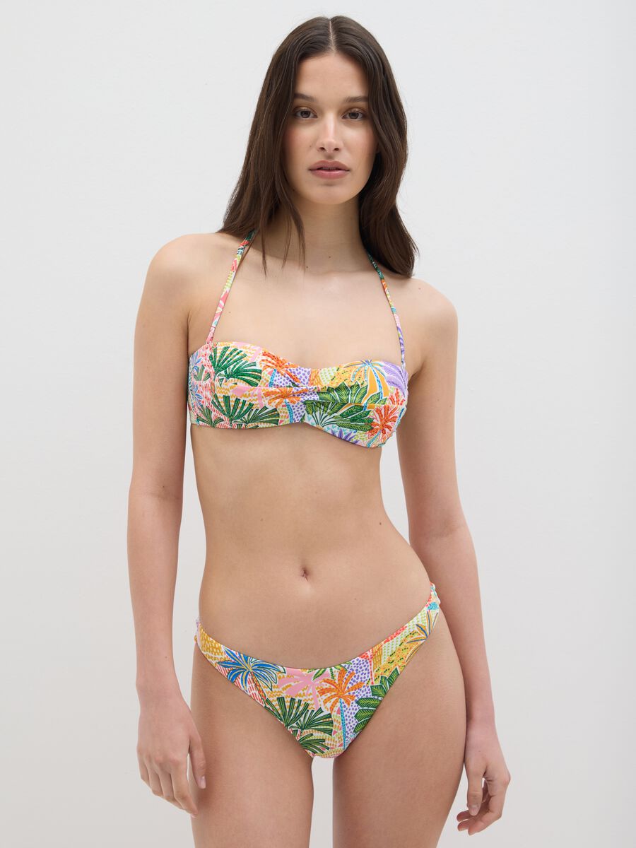 Women's Multicolour Stretch Blend Bikini_0
