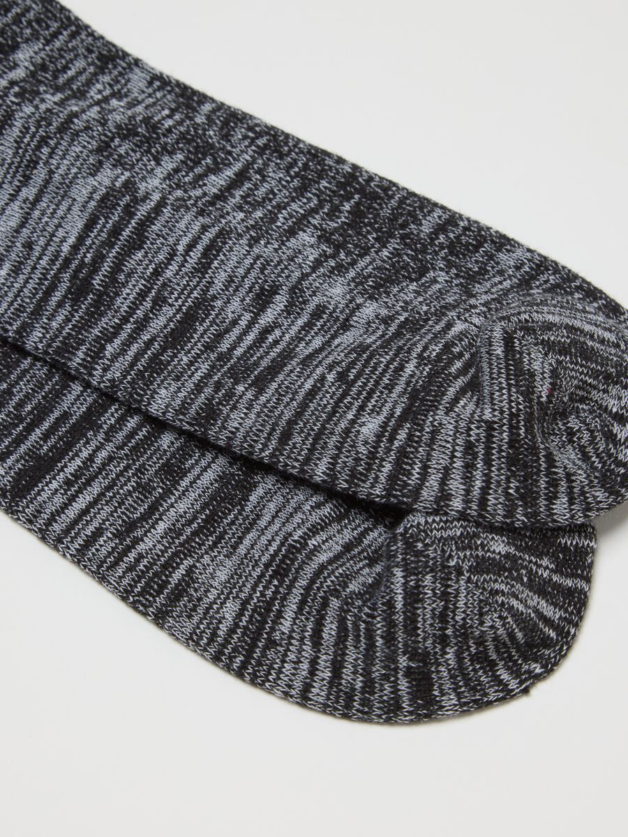 Calze midi grigie in misto cotone_2