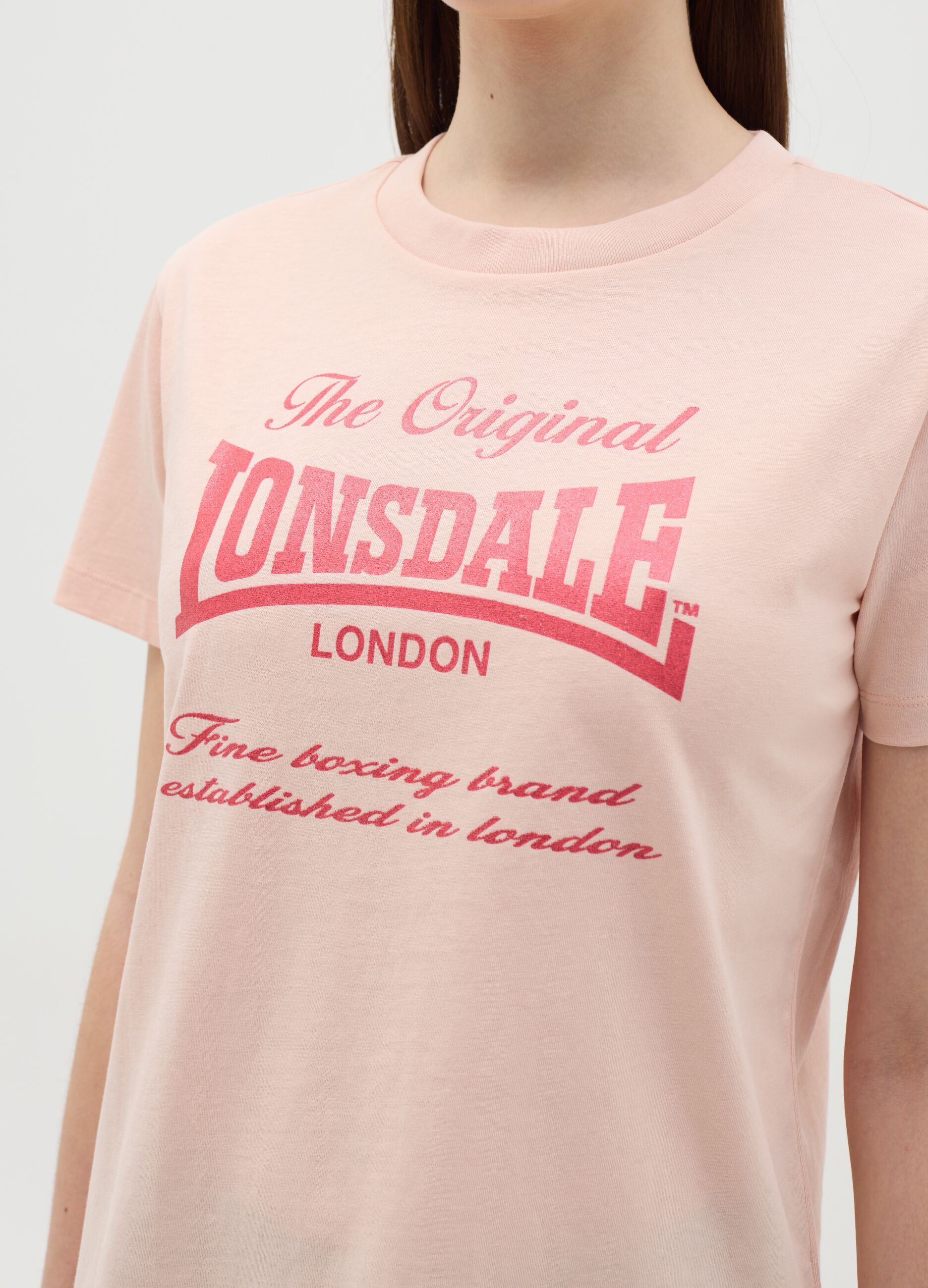 Cotton T-shirt with logo print