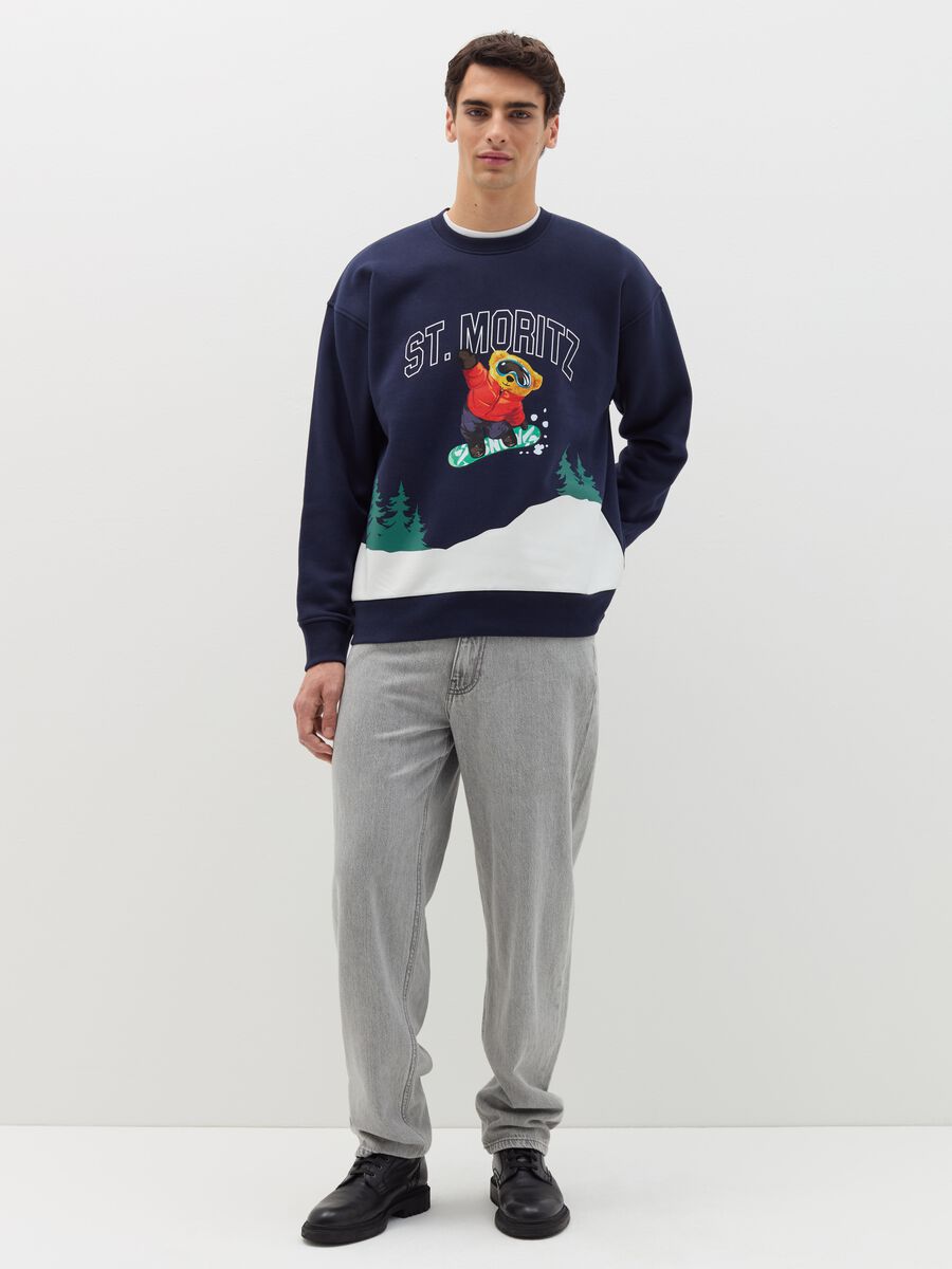 Sweatshirt with "St.Moritz" print_1