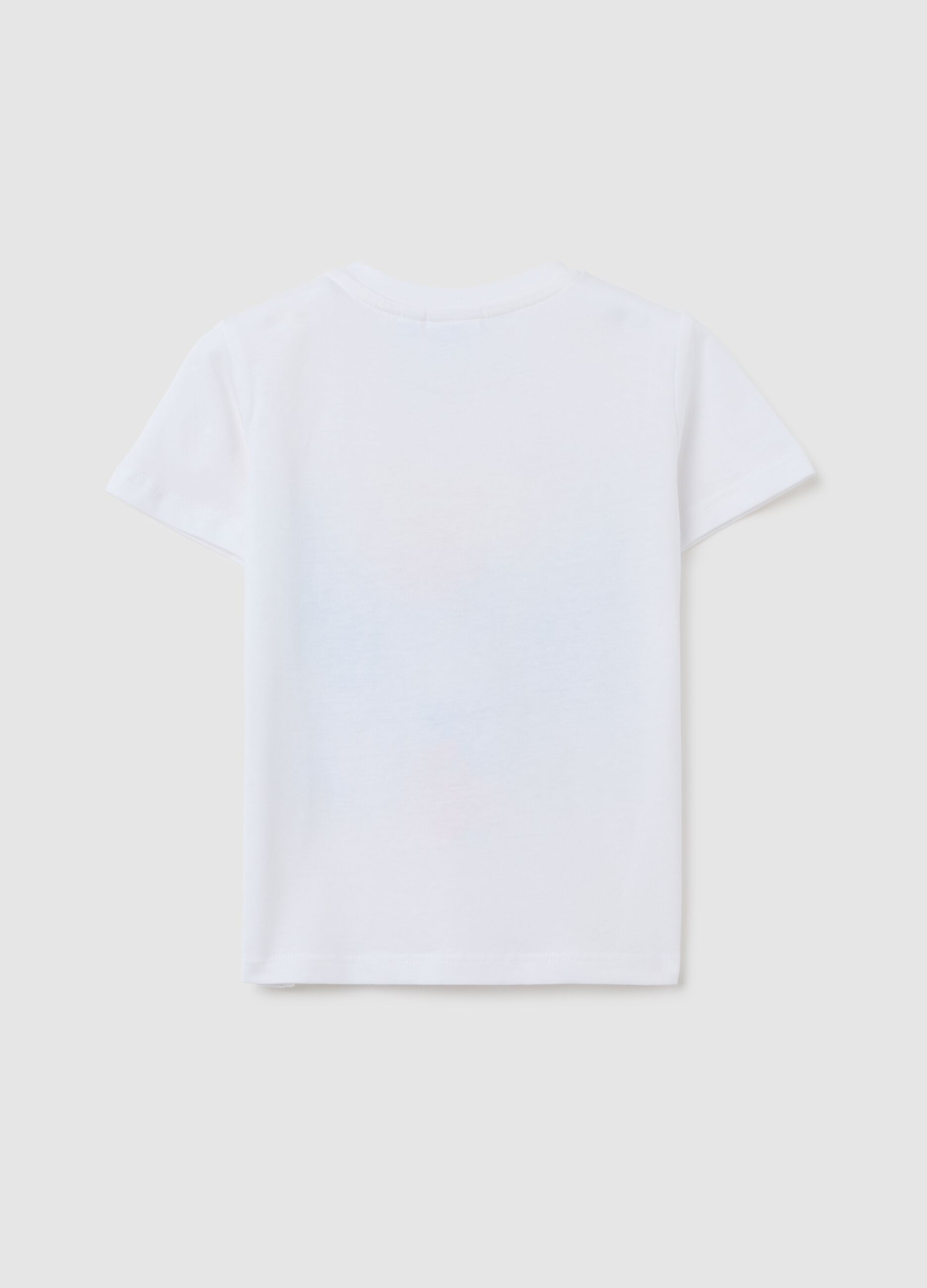 Children’s white pure cotton t-shirt regular fit