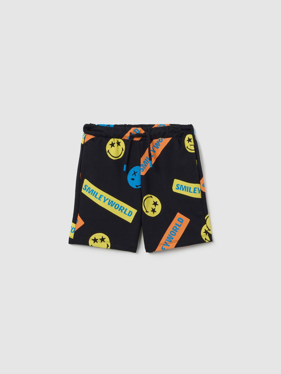 Kids' shorts in pure multicolour cotton regular fit_0