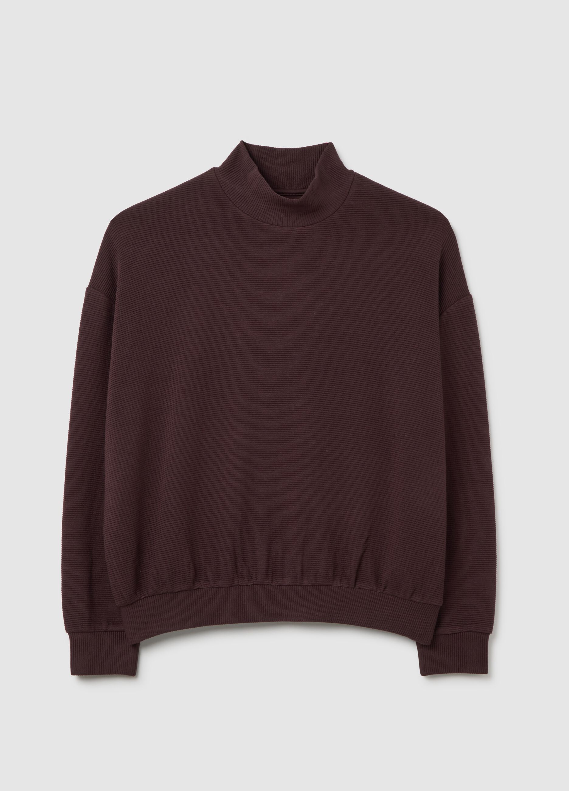 Brown regular fit sweatshirt