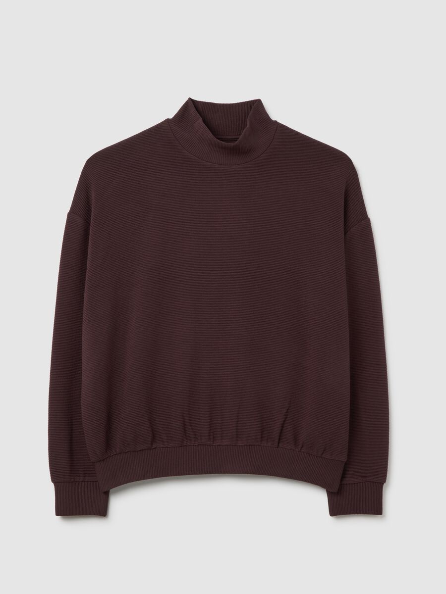 Brown regular fit sweatshirt_0