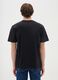 Black short-sleeve T-shirt in pure cotton regular fit_2