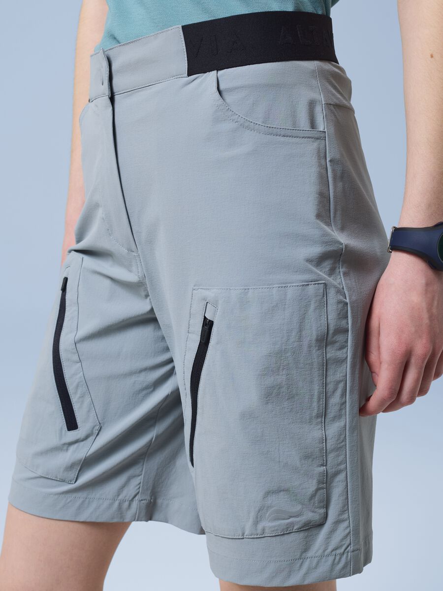 Grey ALTAVIA SAILING stretch-fabric Bermuda shorts_4