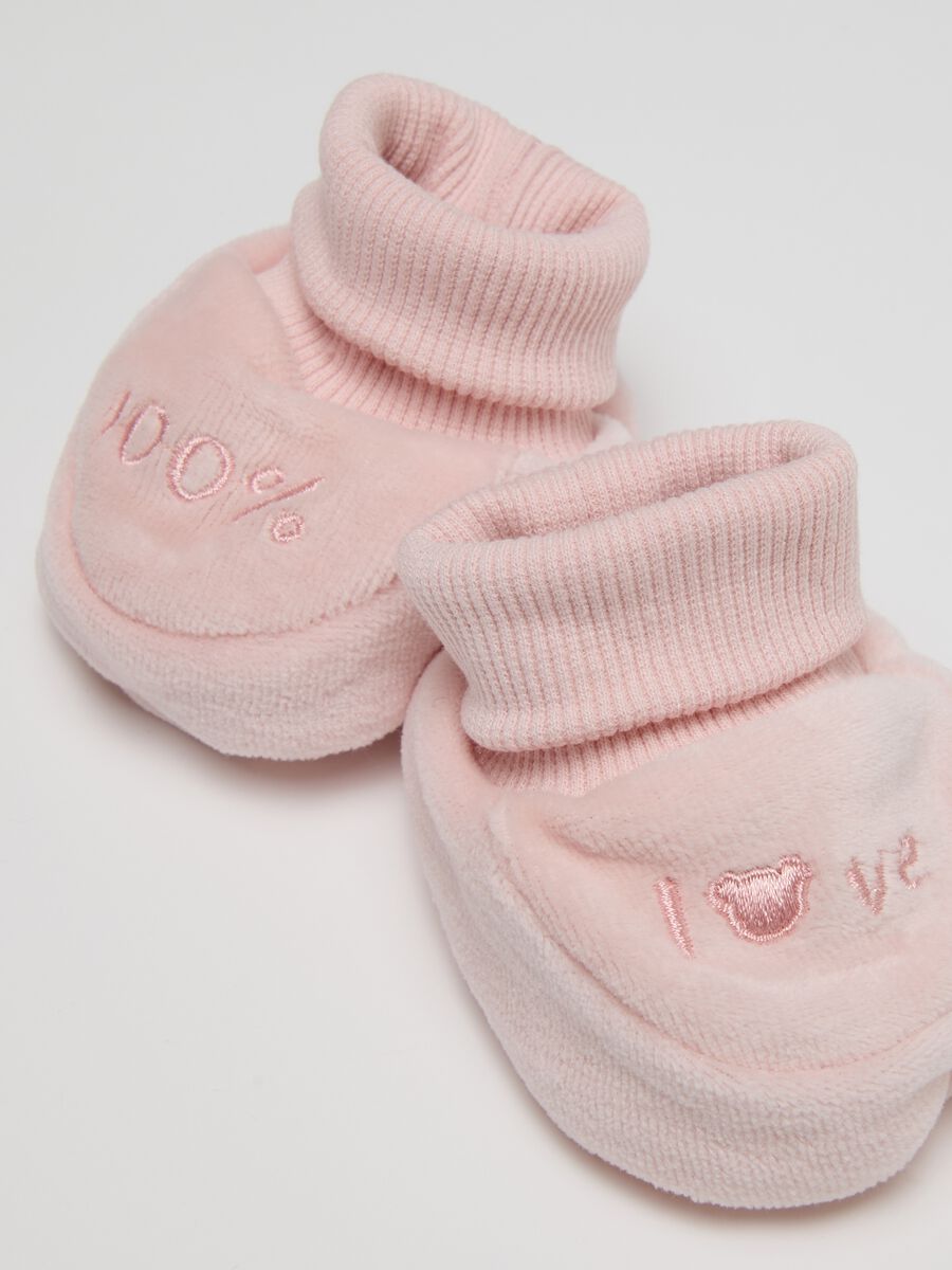 Newborn Girl's Pink Cotton Blend Bonnet_2