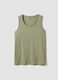 Green pure cotton vest top_4