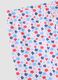 Girl's slim fit multicoloured cotton leggings with flowers_2