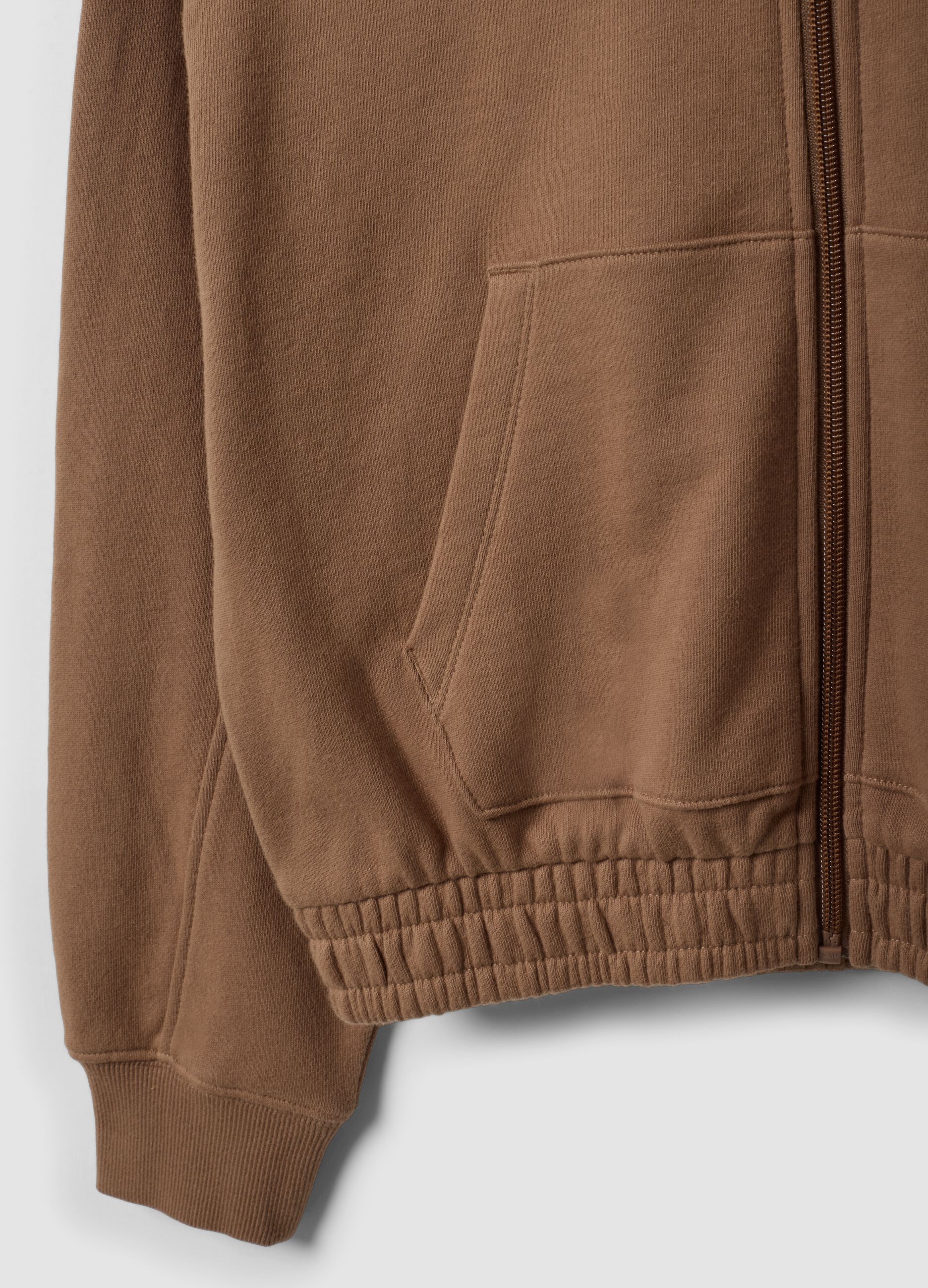 Brown organic cotton hoodie