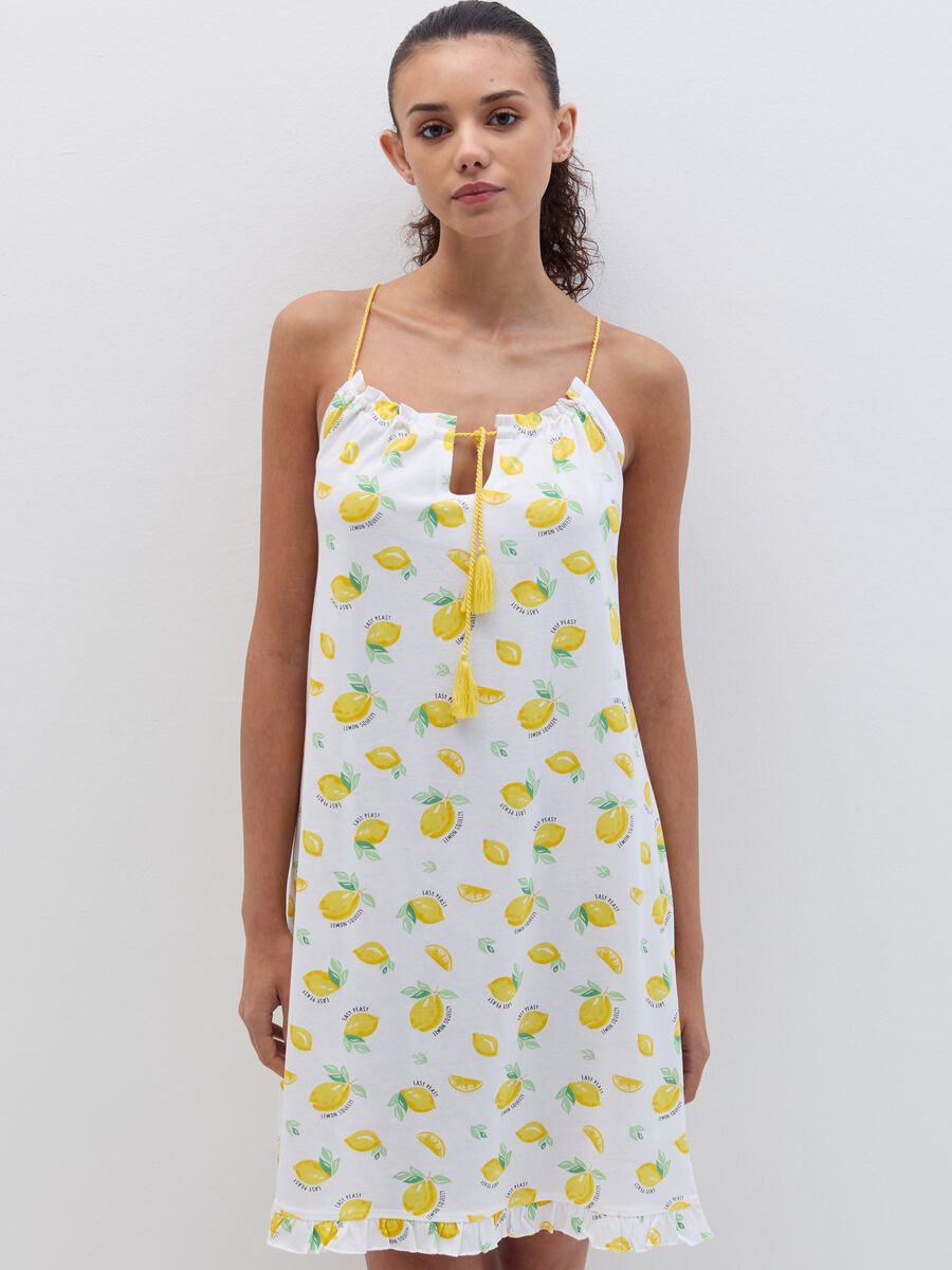 Nightdress with lemons print_1