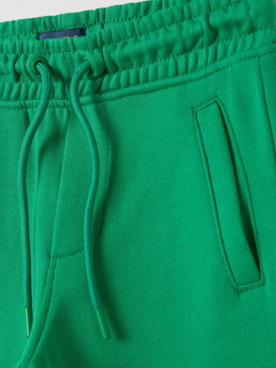 Fleece joggers with drawstring_2
