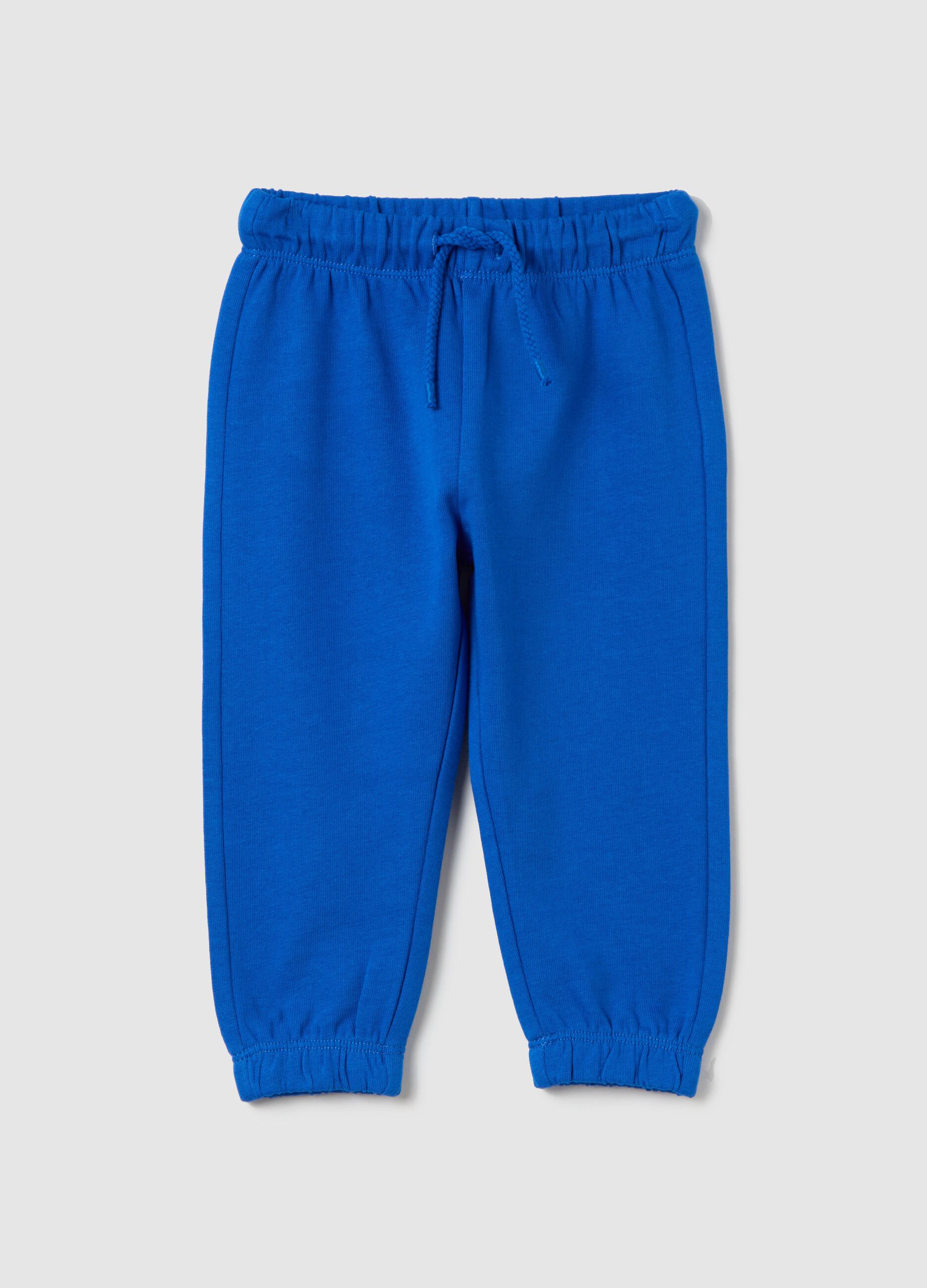 Cotton joggers with drawstring