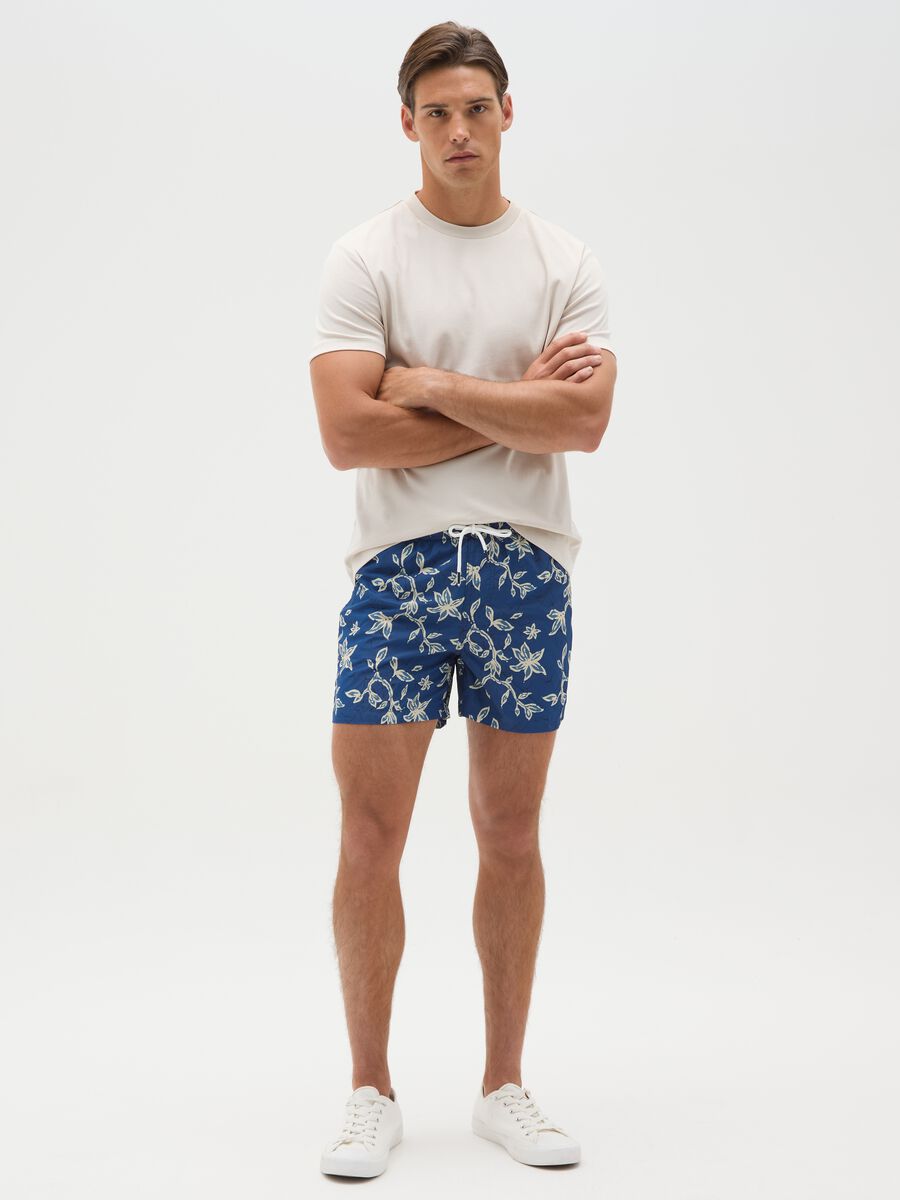 Men's Multicolour Fabric Swimwear with Regular Fit_0