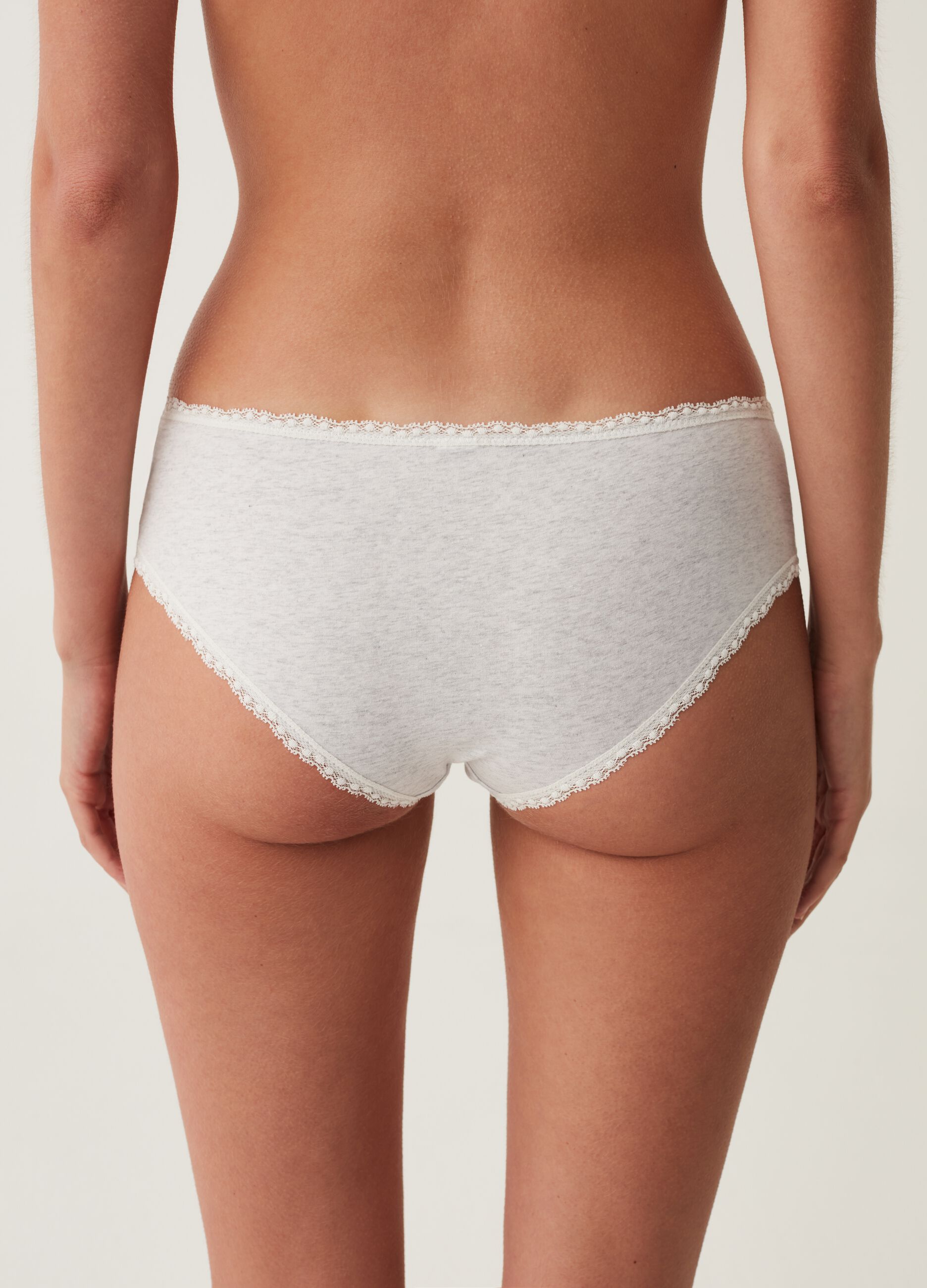 Culotte in cotone bio stretch con profili in pizzo_2