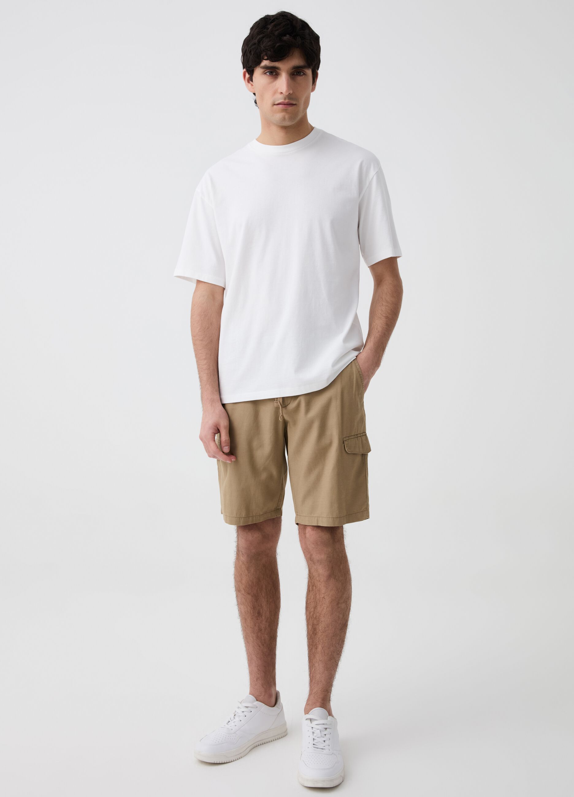 Ovs Bermuda cargo jogger con coulisse
