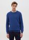 Cotton pullover with micro weave_0