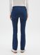Blue Cotton Blend Flare Trousers_2