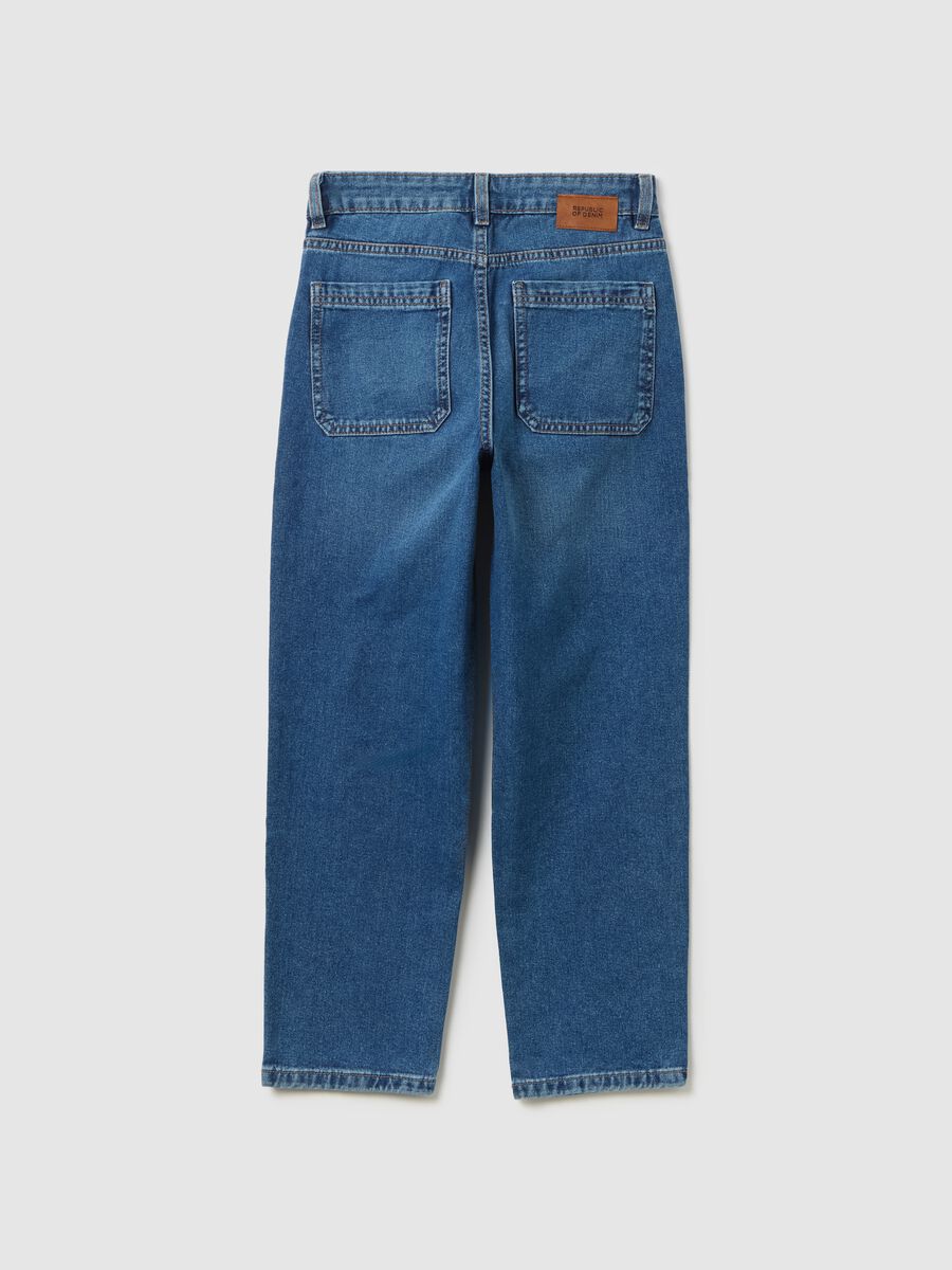 Relaxed-fit jeans with abrasions_4