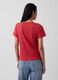 Red Crew Neck T-shirt in Pure Cotton Regular Fit_2