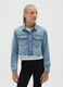 Girls' Regular Fit Denim Cropped Jacket_0