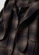 Brown wool and viscose blend hooded coat, regular fit_1
