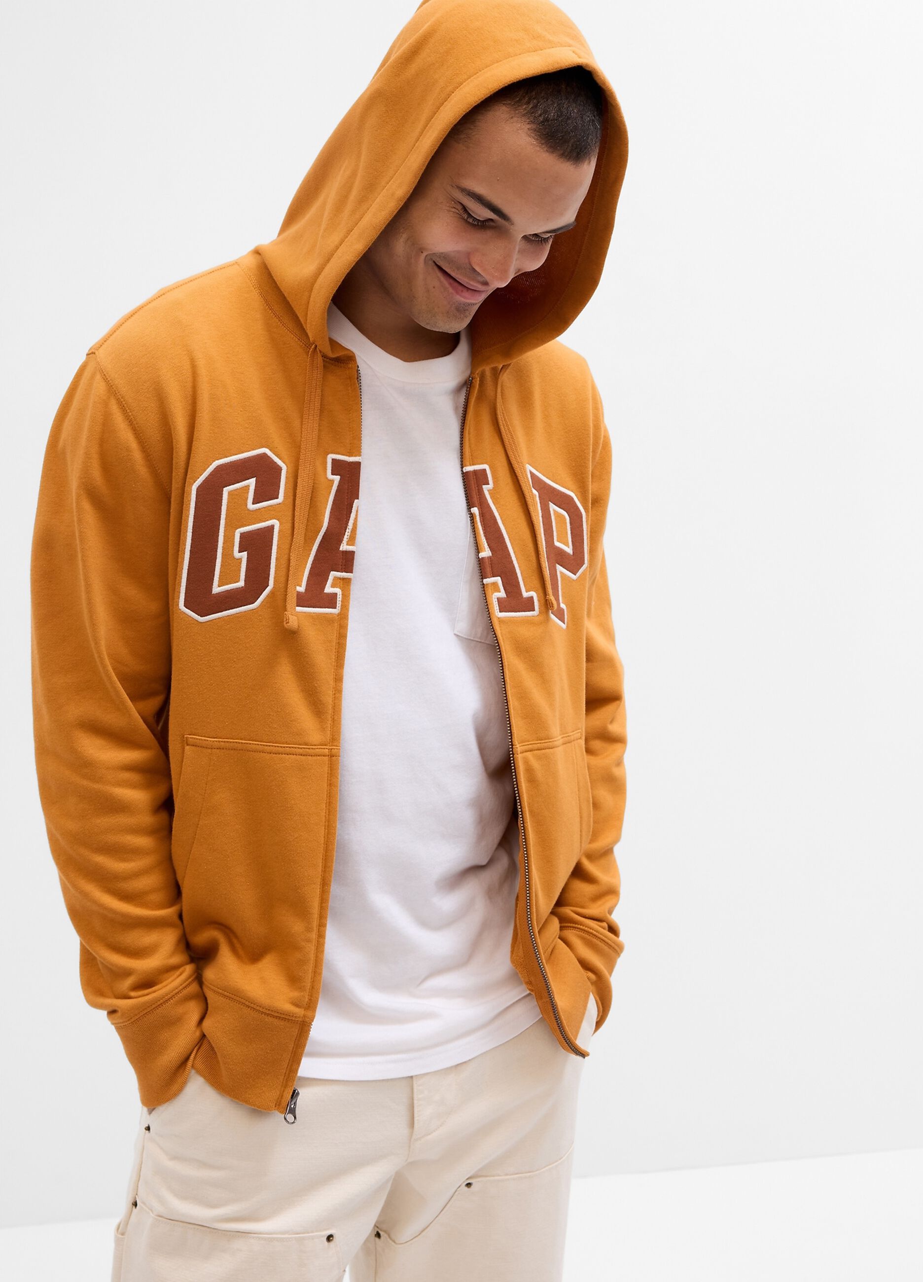 Ovs Full-zip con cappuccio e ricamo logo