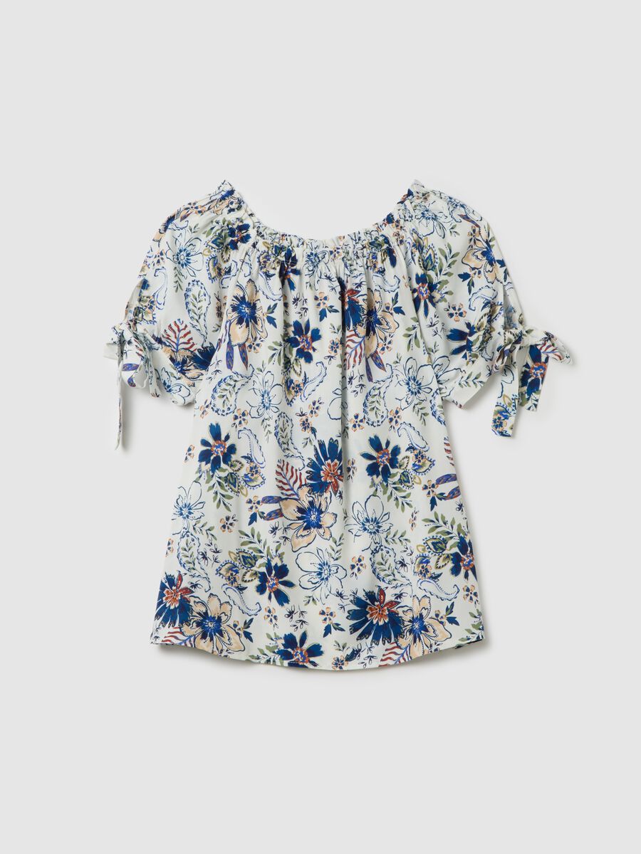 Women's blouse in pure viscose multicolour regular fit_0
