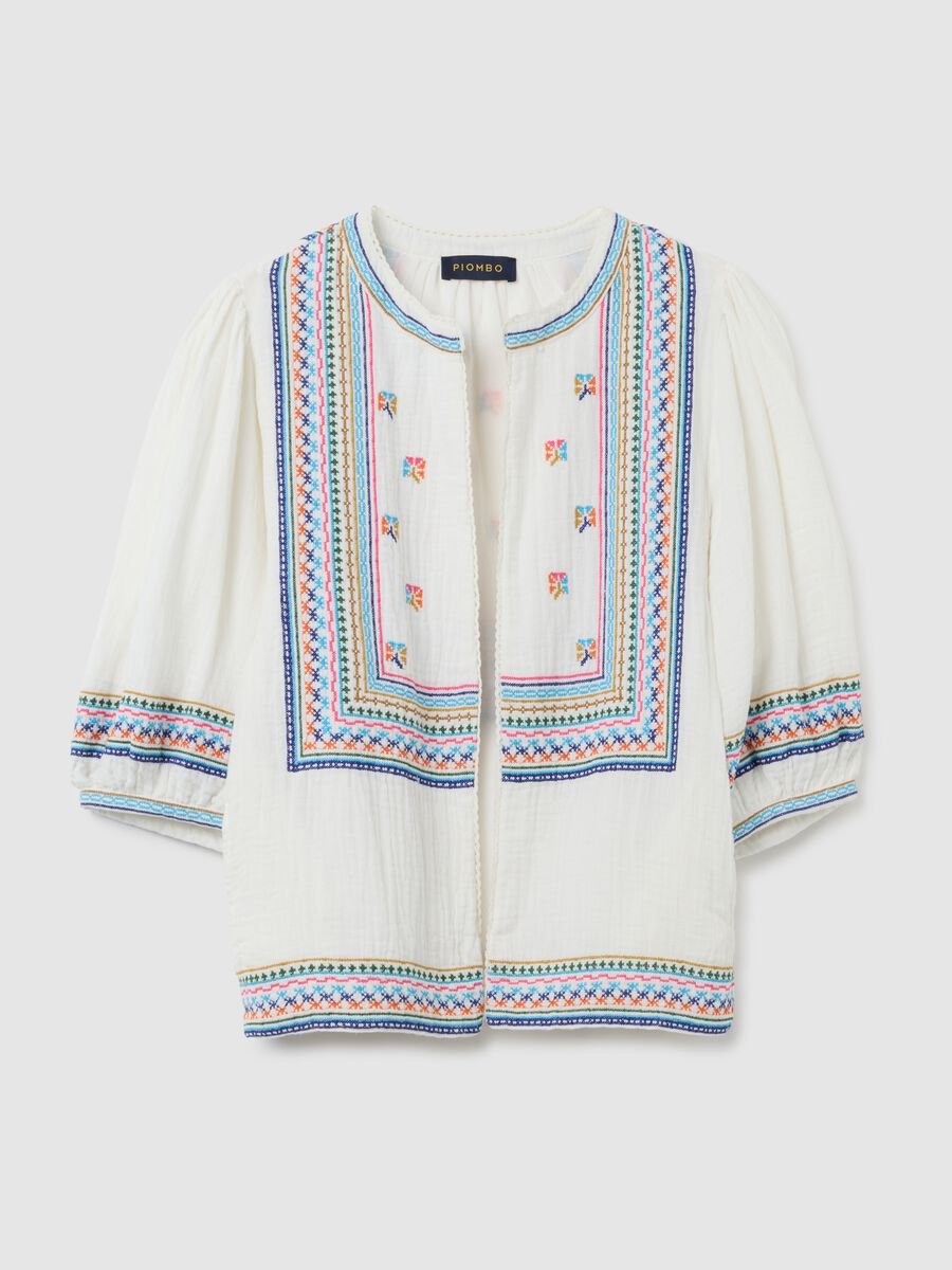 Women's Oversized Multicolor Pure Cotton Shirt_4