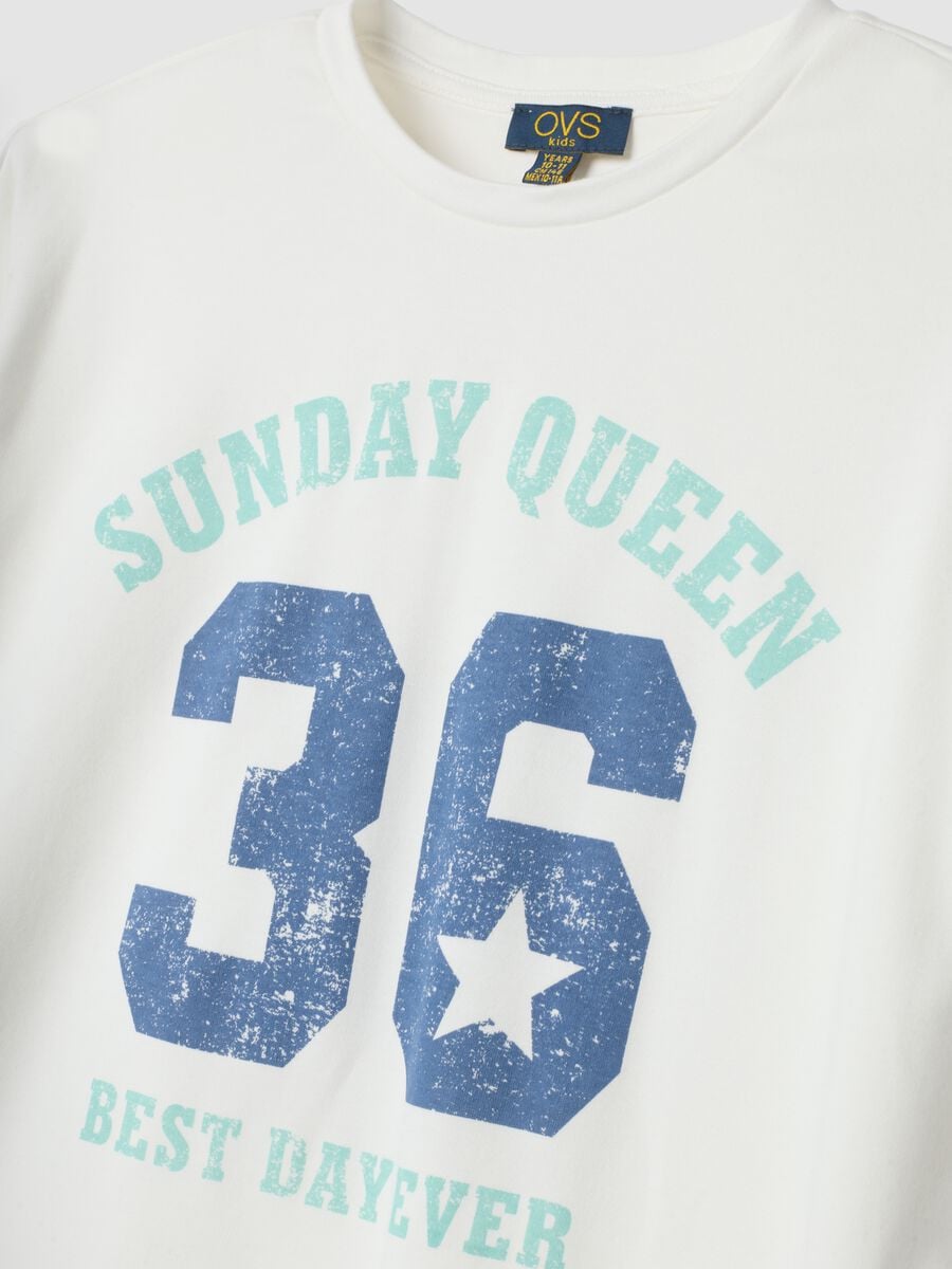 Blue organic cotton crew-neck pyjamas_2
