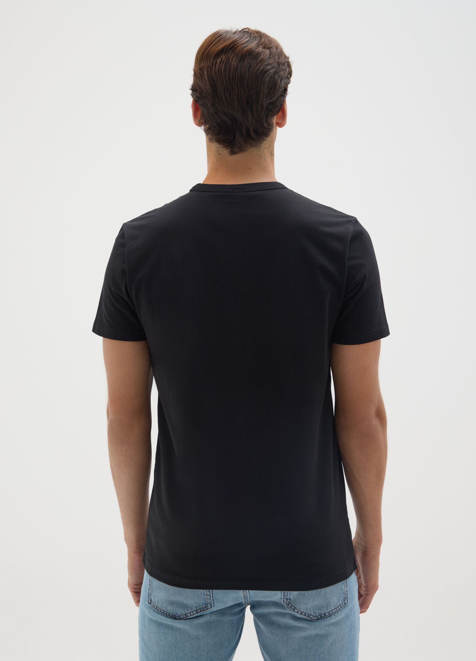 Black Pure Cotton T-shirt
