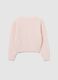 Girls' pink knitted regular fit jumper_1