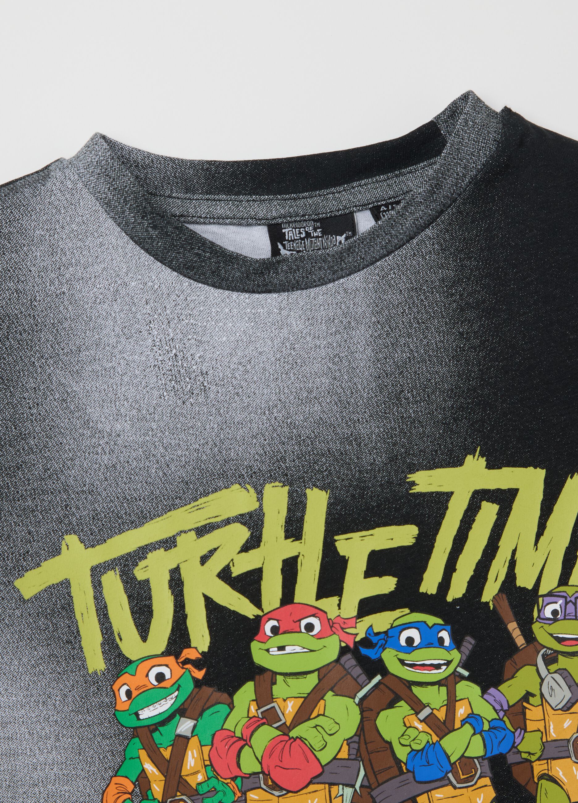 Boys’ multicoloured regular-fit T-shirt in 100% cotton with Teenage Mutant Ninja Turtles print