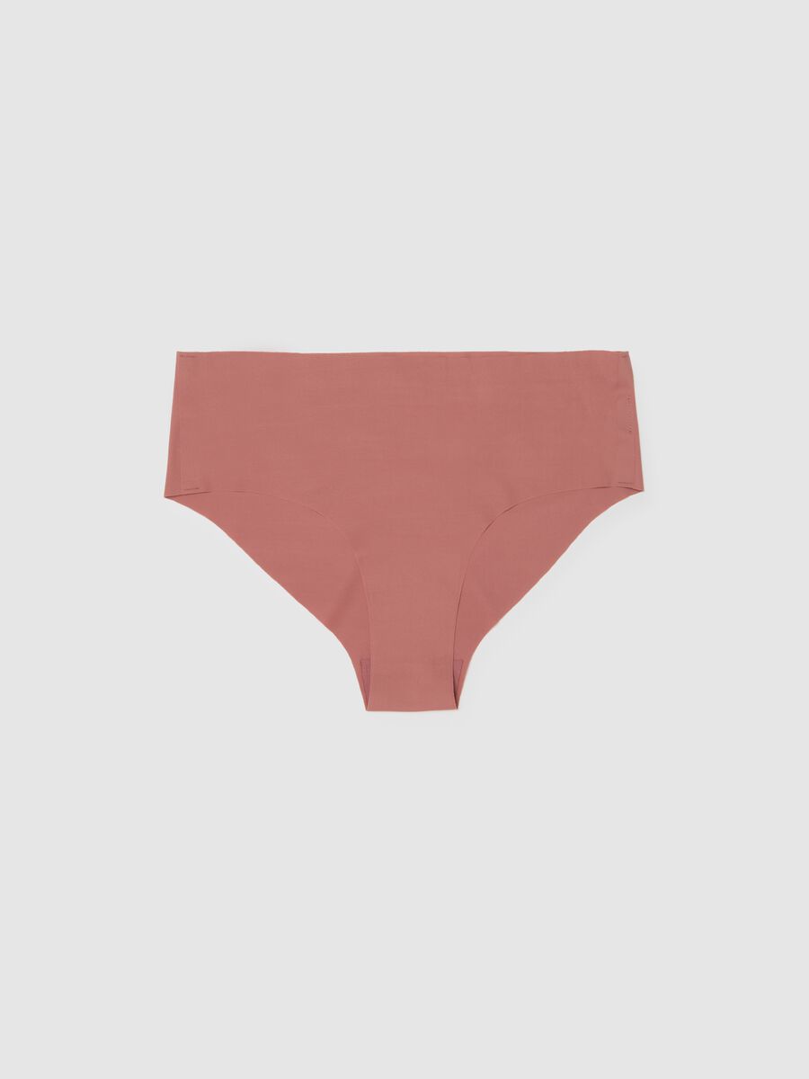High-waist briefs in pink stretch fabric_4