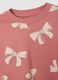Felpa da bambina in puro cotone rosa regular fit con girocollo_2