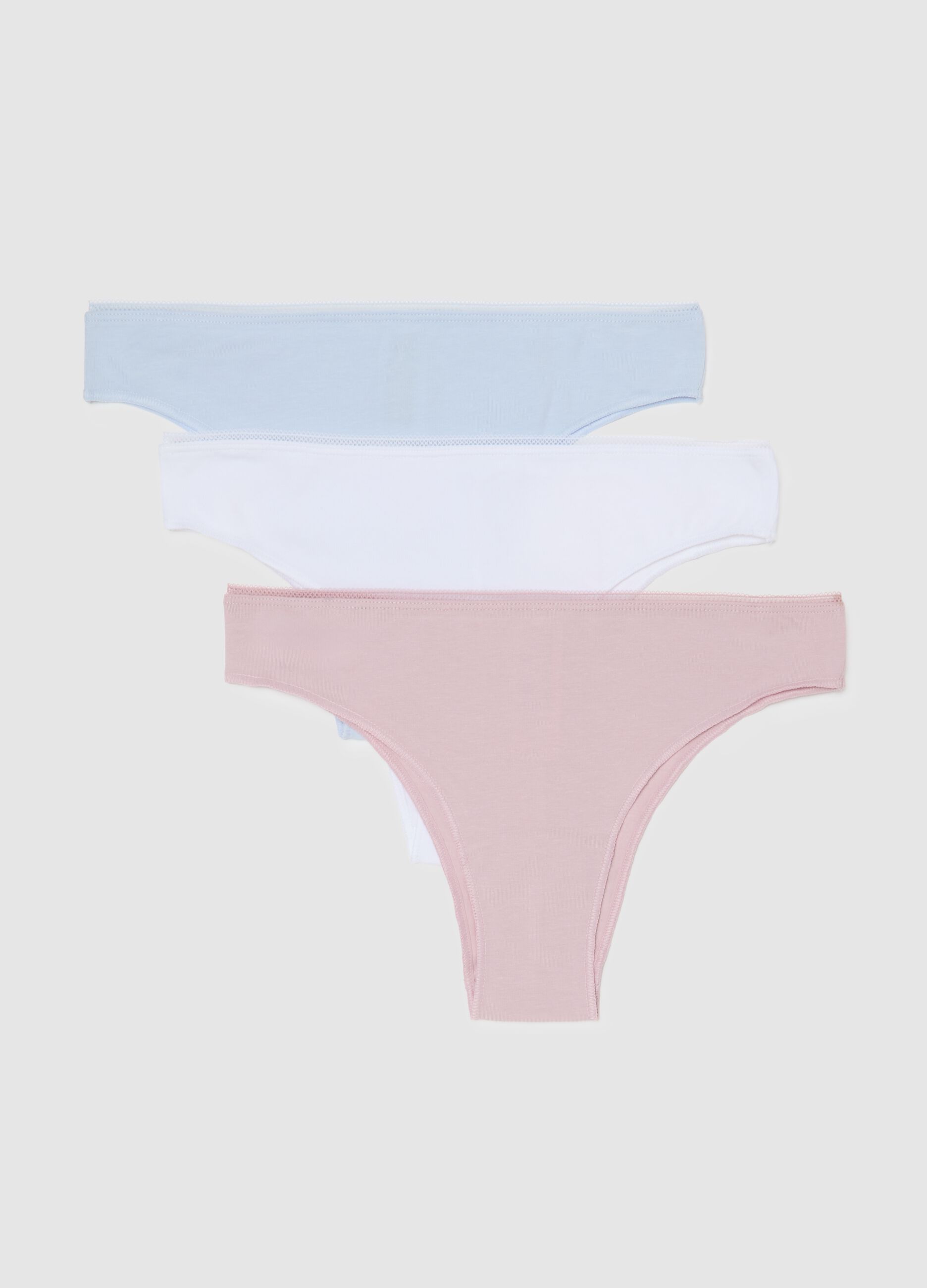 Set tripack slip in cotone multicolor regular fit