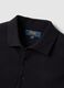Black pure cotton polo shirt regular fit_5
