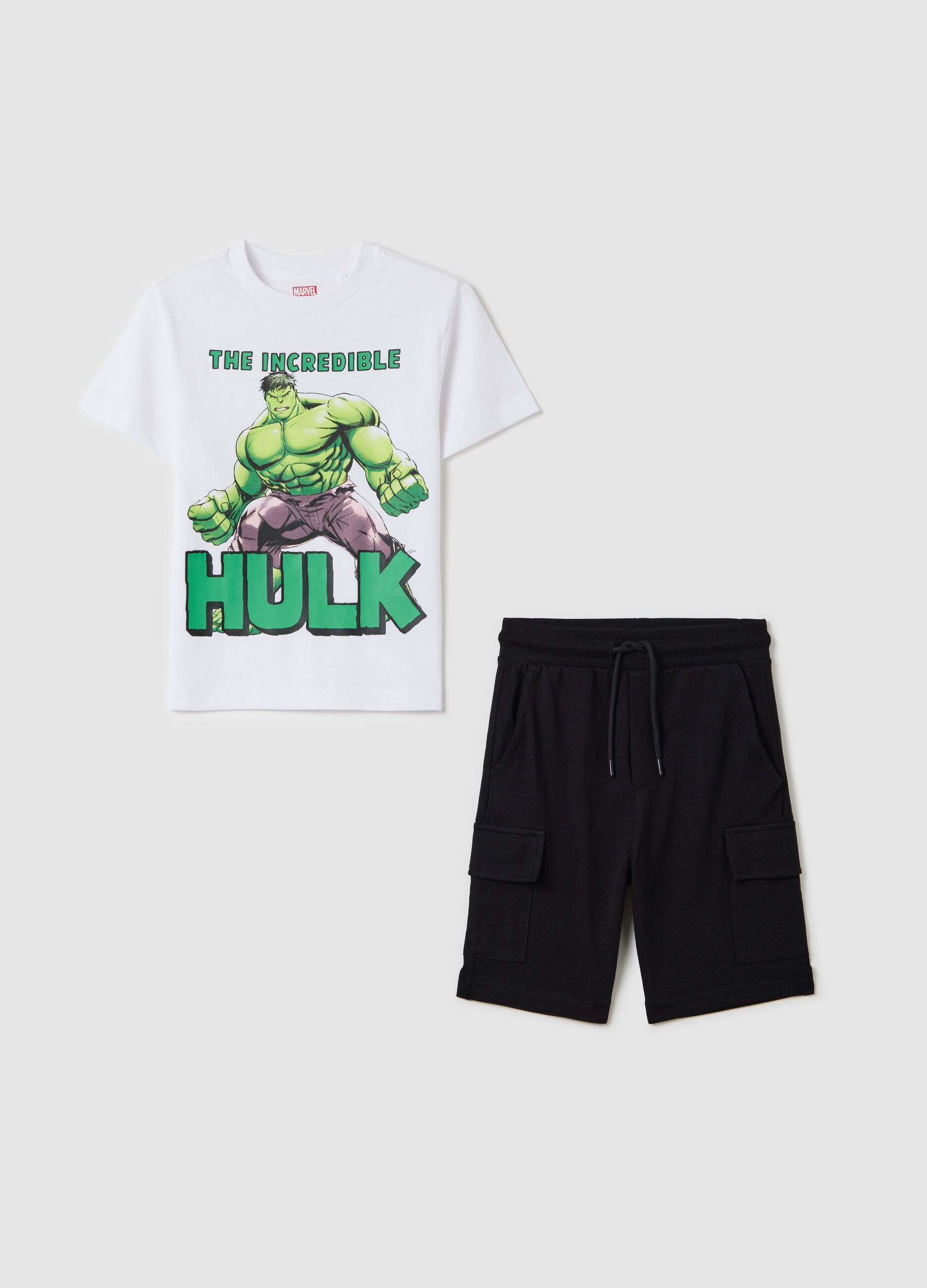 Jogger outfit with Hulk print