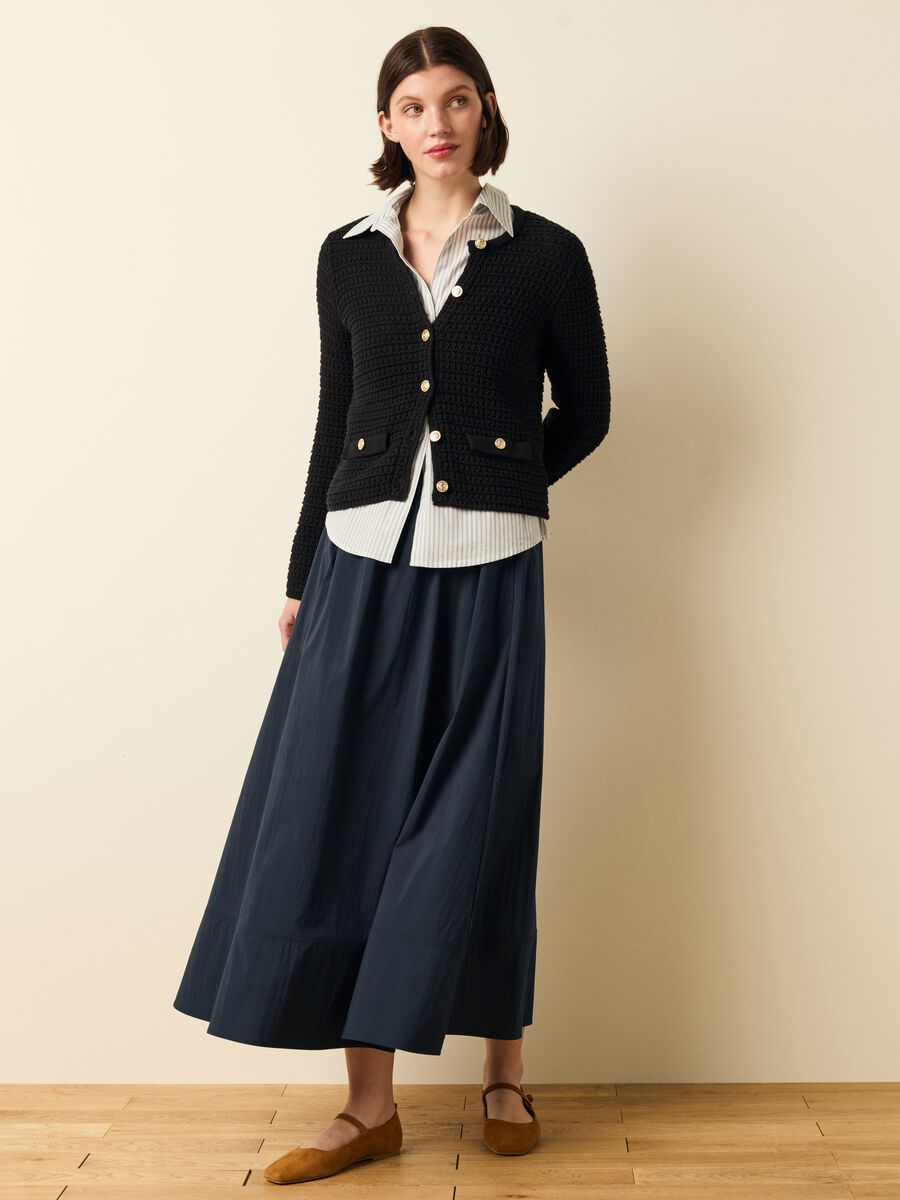 Long skirt with high waist_0