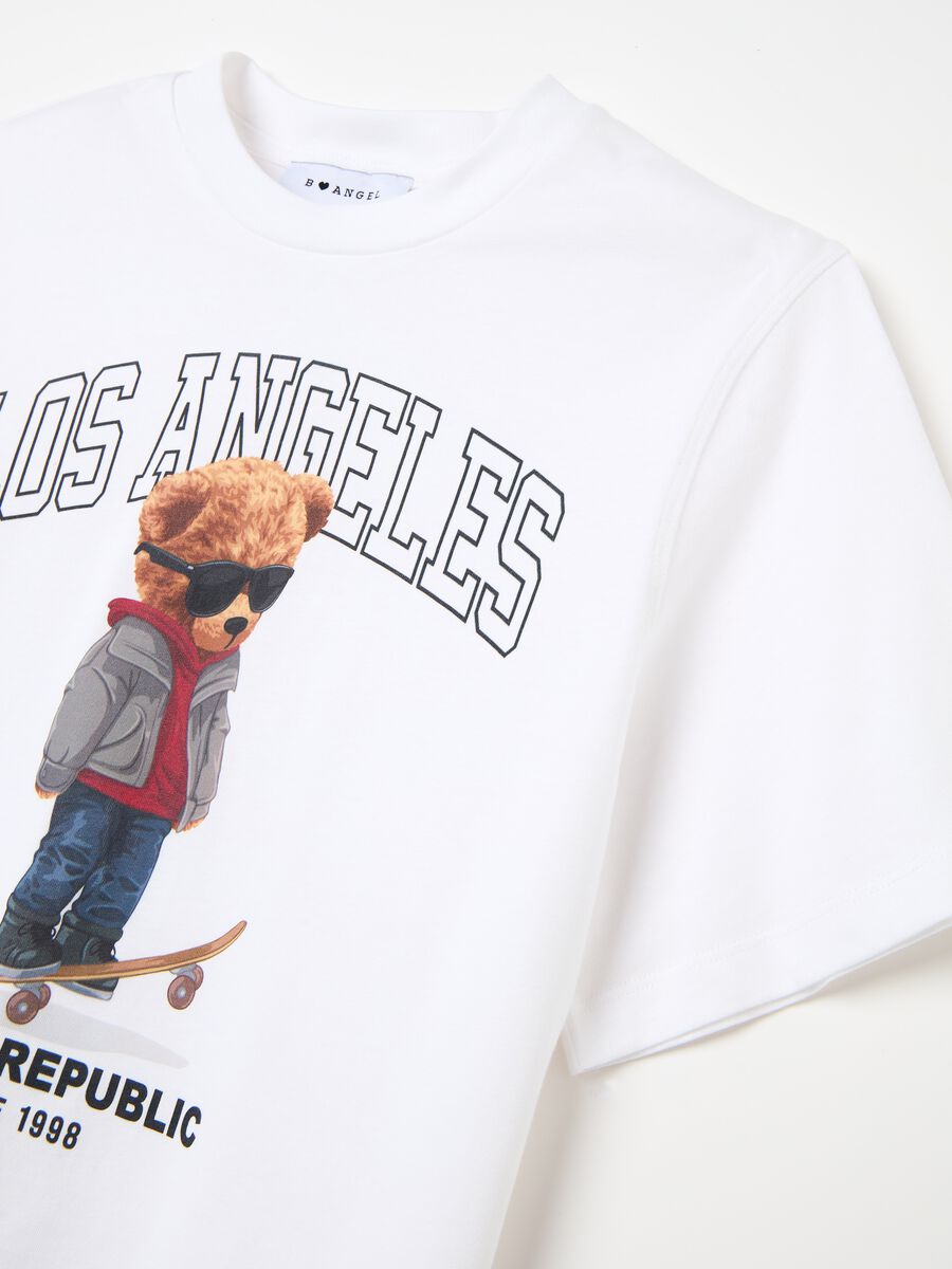 T-shirt relaxed fit in cotone_5