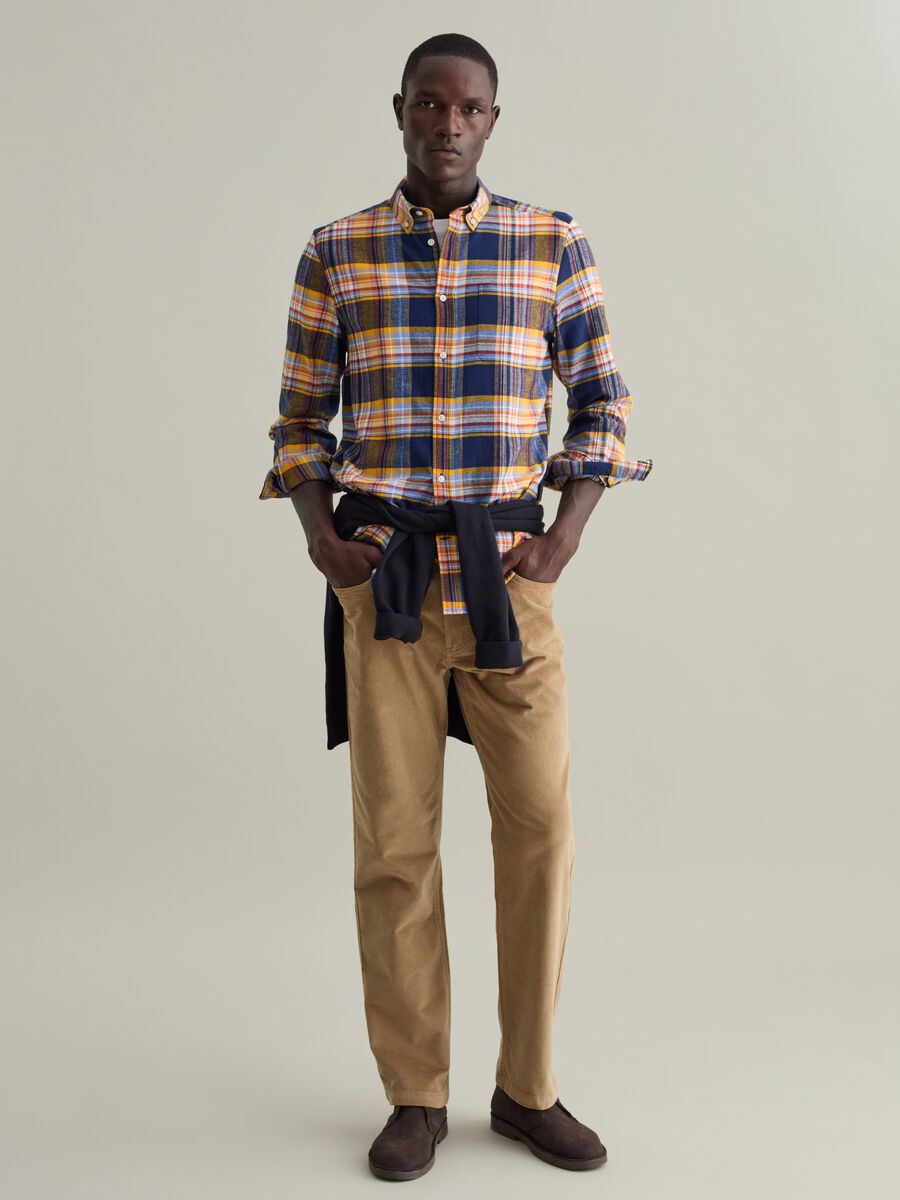 Flannel shirt with check pattern_1
