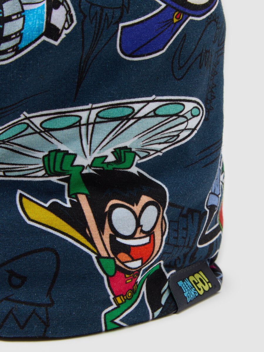 Berretto da bambino in cotone multicolor con stampa Teen Titans_2