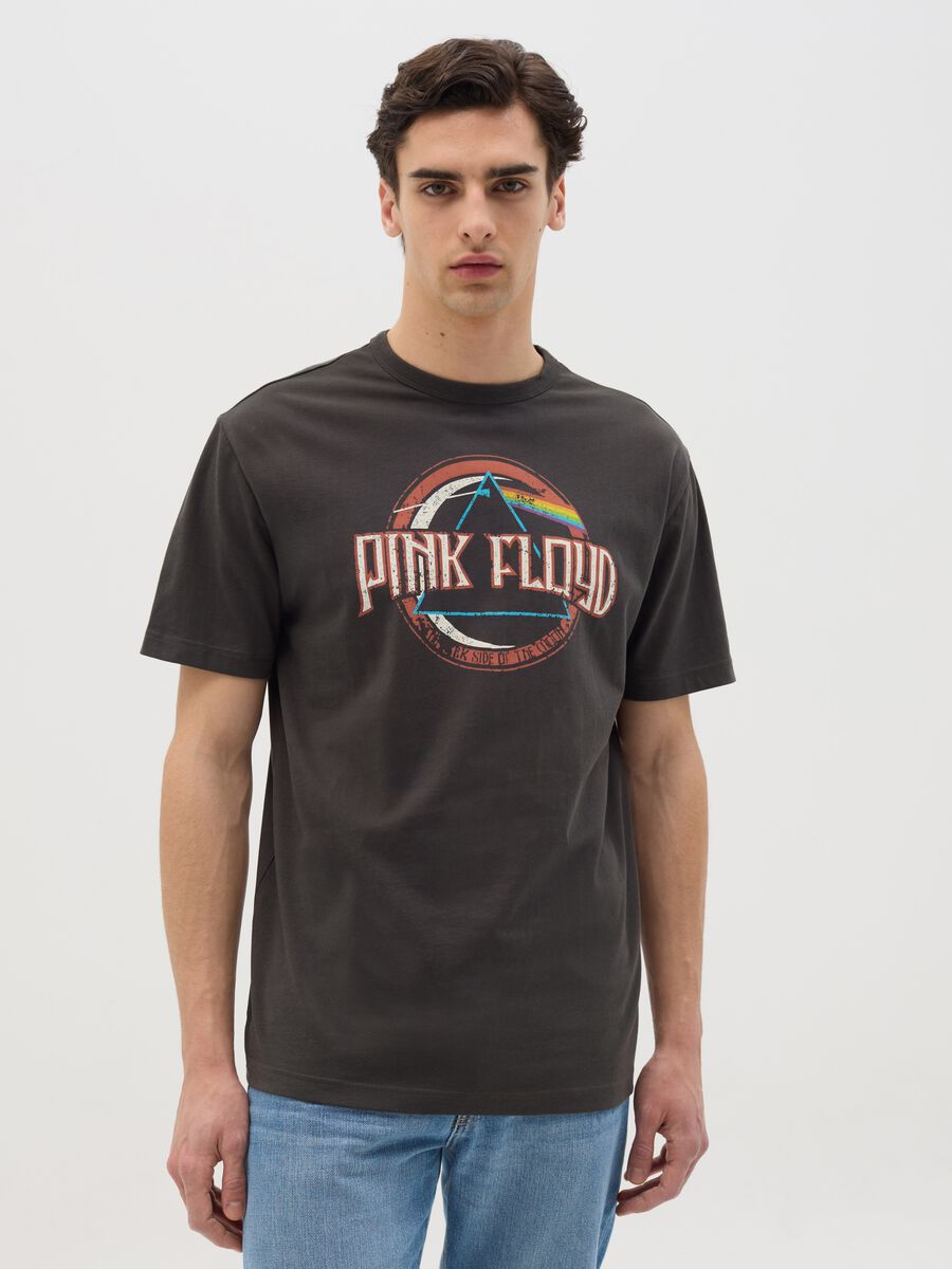 Grey T-shirt with Pink Floyd print_0