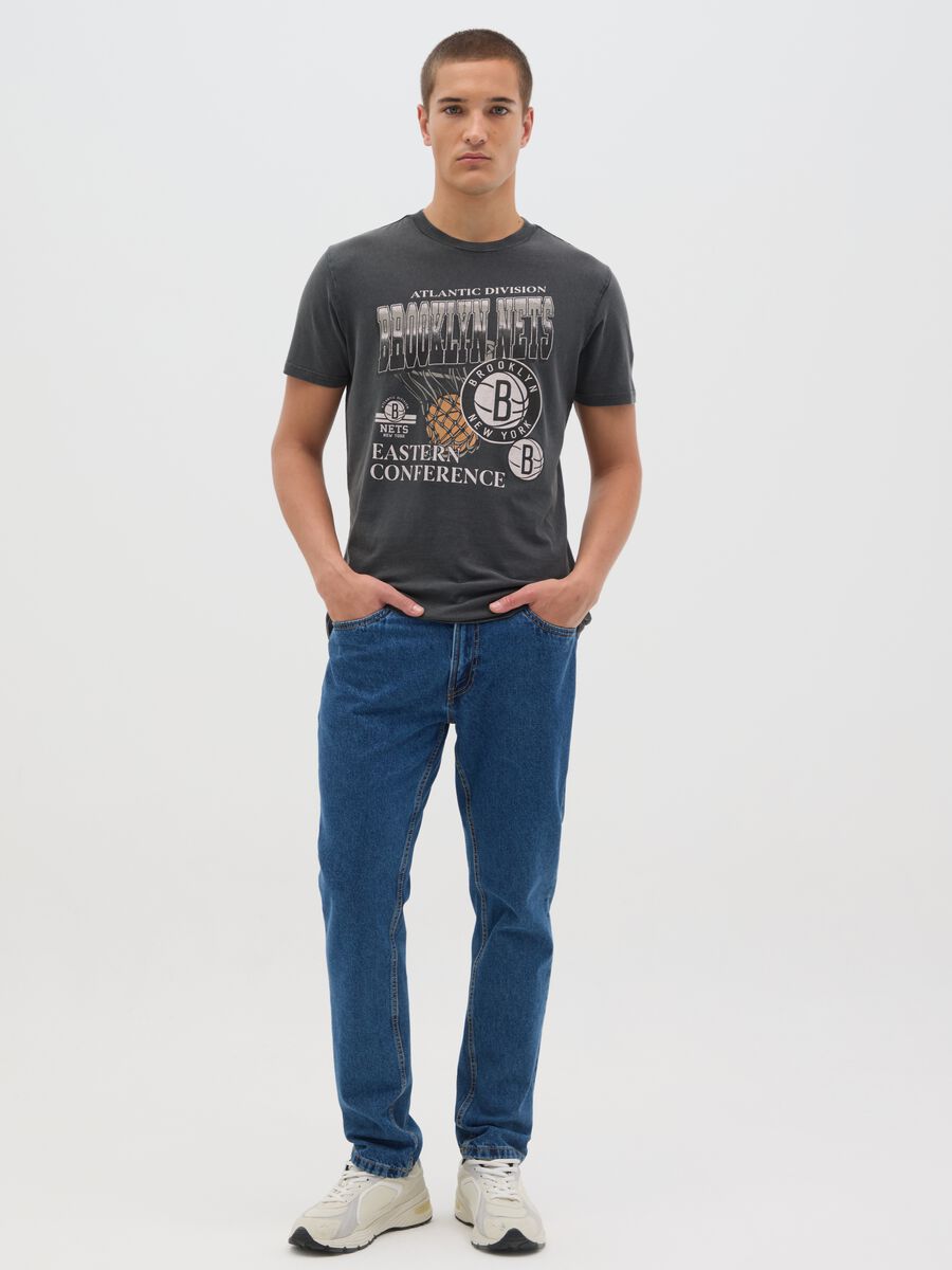 Brooklyn Nets Short Sleeve Cotton T-shirt_1