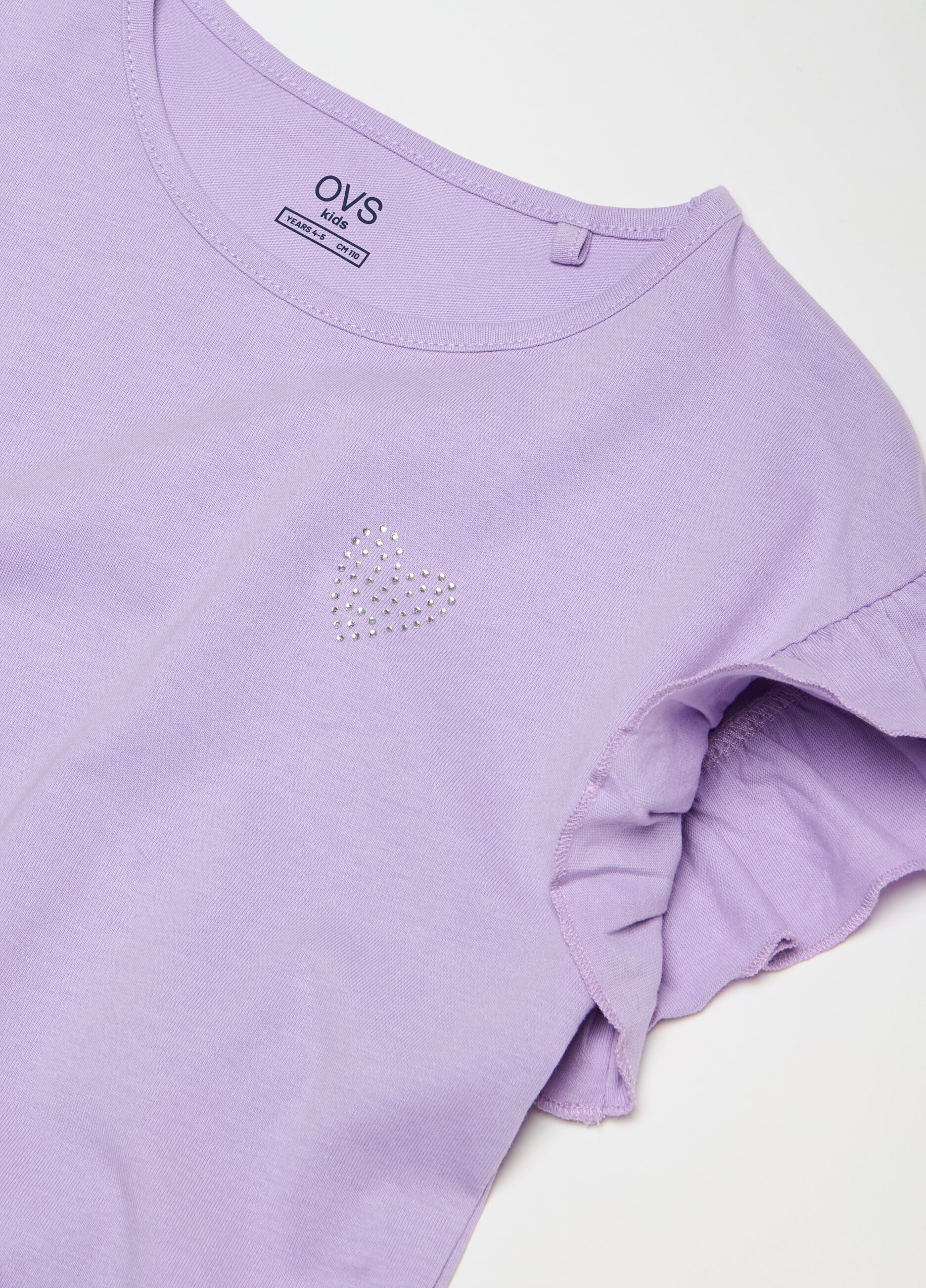 Jogging set with print and diamantés