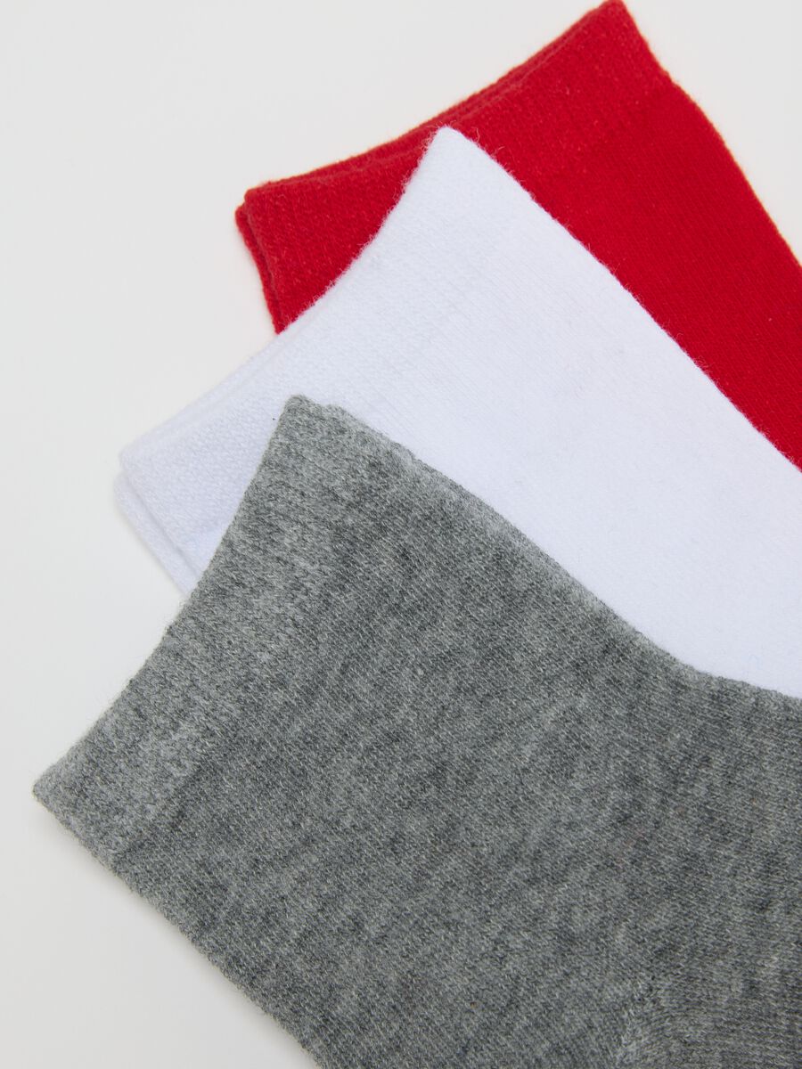 Multipack of Children's Short Cotton Blend Socks in Multicolour_2