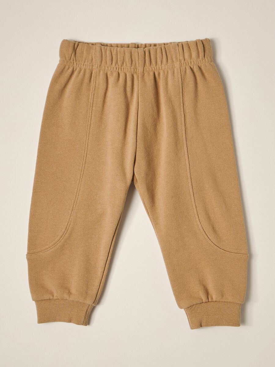 Jogger in french terry di puro cotone IANA neonato_0