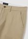 Beige Regular Fit Stretch Cotton Trousers_5
