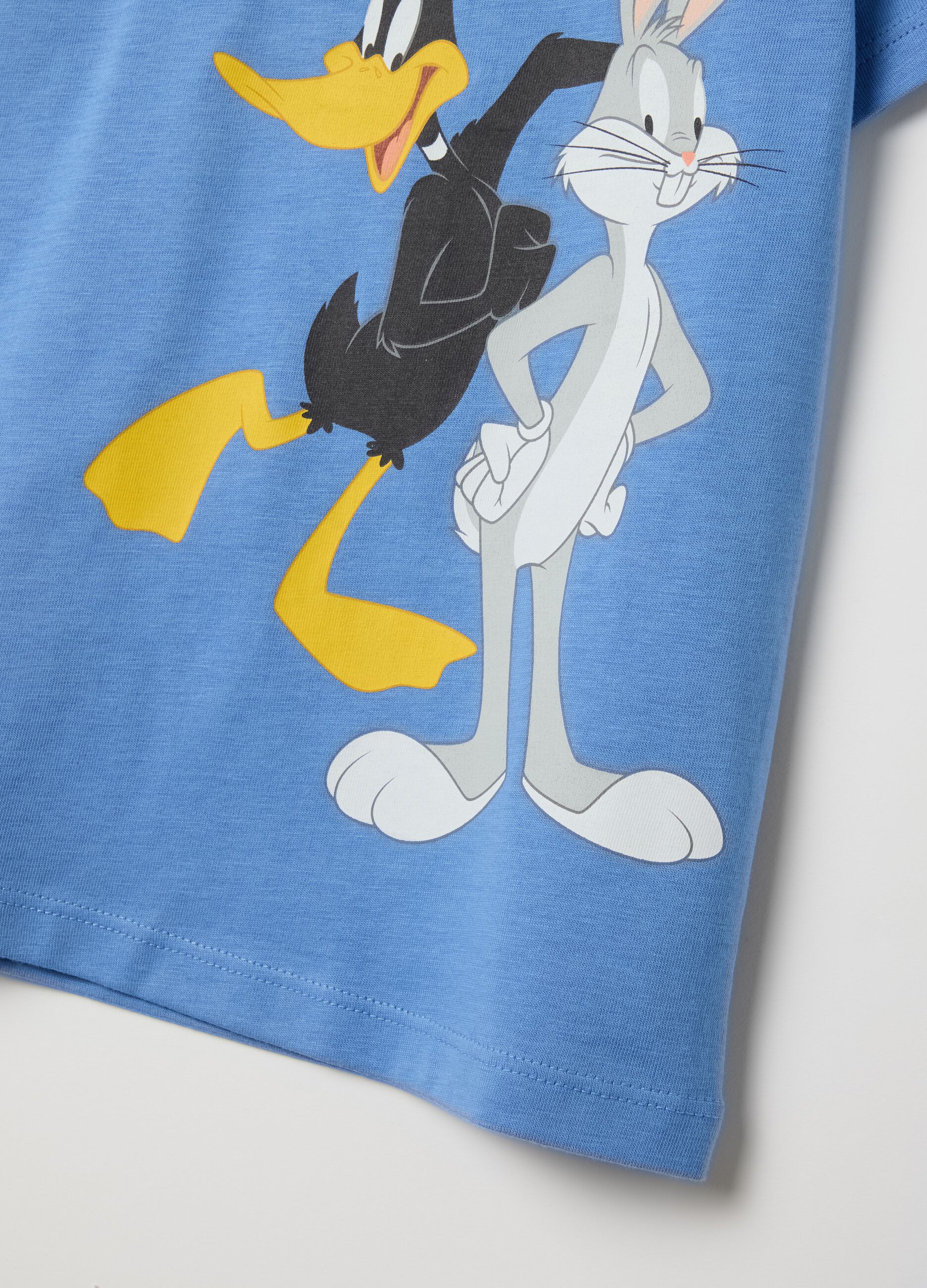 Blue Looney Tunes short pyjamas in cotton